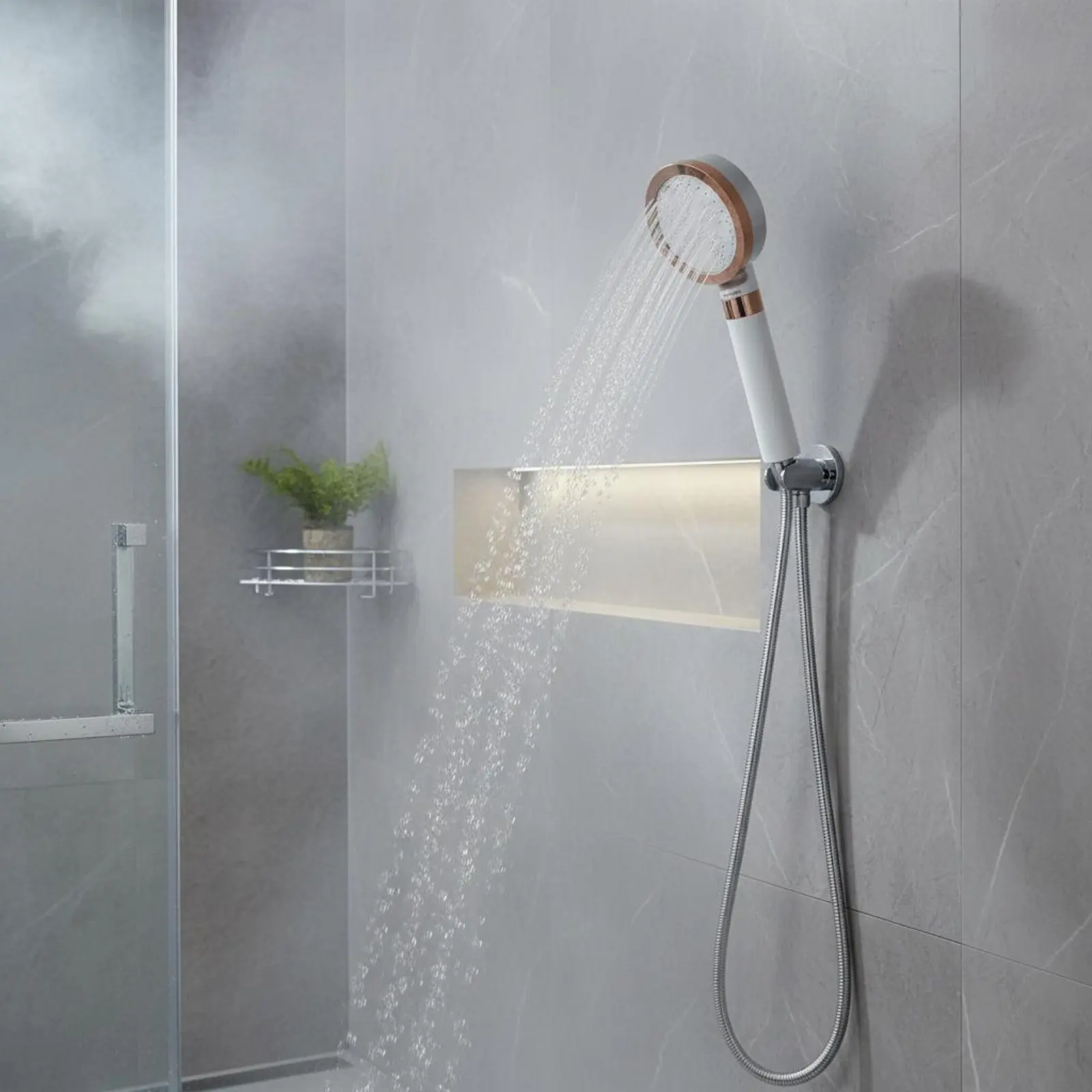 High Pressure Shower Head Easy Installation High Pressure Rain Shower Head Bathroom Fixture Universal Fit Clog-Resistant Nozzles
High Pressure Shower Head Easy Installation High Pressure Rain Shower Head Bathroom Fixture Universal Fit Clog-Resistant Nozzles