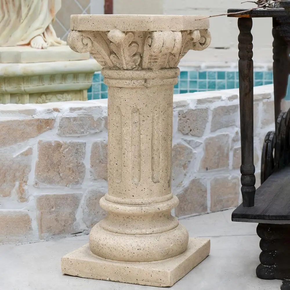Jorine 26.25"H Plant Stand, Lightweight Concrete Plant Stand, Pedestal Column Side Table, Indoor Outdoor Plants Standing or Entr
Jorine 26.25"H Plant Stand, Lightweight Concrete Plant Stand, Pedestal Column Side Table, Indoor Outdoor Plants Standing or Entr