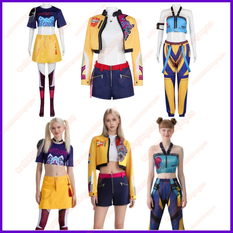 Rumi Zoey Mira Anime Movie Cosplay Costume Kpop Demon Hunter Huntrix Women Idol Group Set for Halloween Party Roleplay
Rumi Zoey Mira Anime Movie Cosplay Costume Kpop Demon Hunter Huntrix Women Idol Group Set for Halloween Party Roleplay
