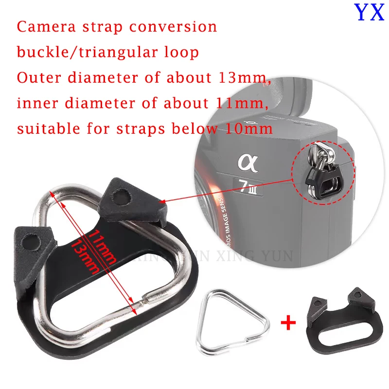 10PCS Buckle Neck Belt Hook Camera Shoulder Strap Triangle Split Ring Replacement For Nikon/Fujifilm/Sony/Olympus Accessories
10PCS Buckle Neck Belt Hook Camera Shoulder Strap Triangle Split Ring Replacement For Nikon/Fujifilm/Sony/Olympus Accessories