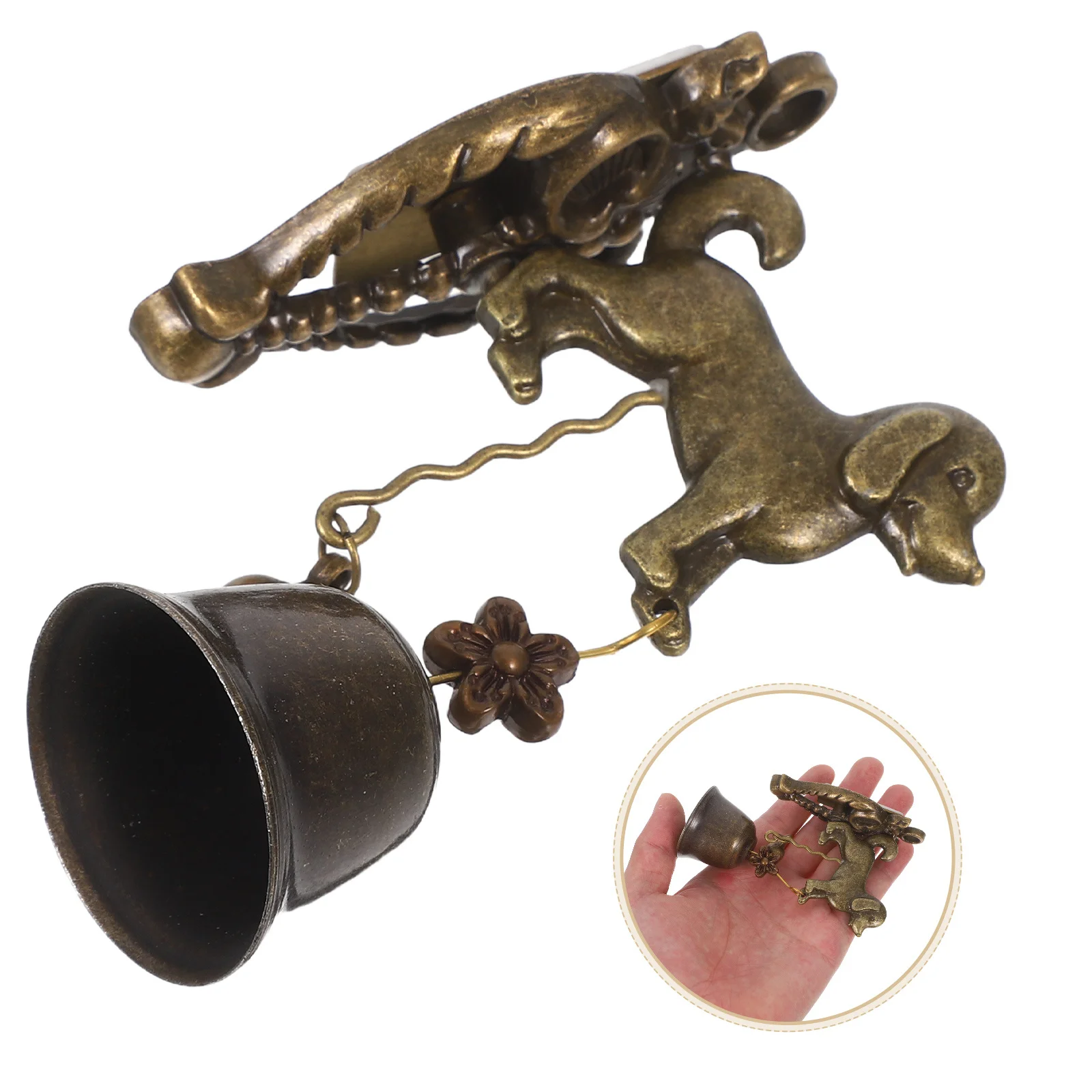Copper Dog Doorbell Vintage Style Animal Wind Chime Decorative Wall Hanging Bell for Home Entrance Vintage Bird Door Chime
Copper Dog Doorbell Vintage Style Animal Wind Chime Decorative Wall Hanging Bell for Home Entrance Vintage Bird Door Chime