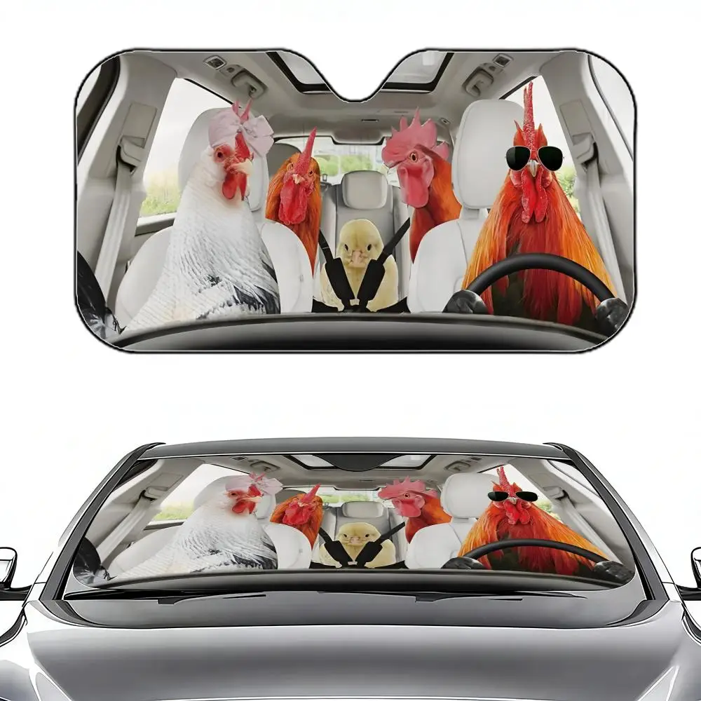 Driving Chickens Sun Visor Retractable Car Sun Visor Car Windshield Sun Shade UV Protector Window Cover
Driving Chickens Sun Visor Retractable Car Sun Visor Car Windshield Sun Shade UV Protector Window Cover
