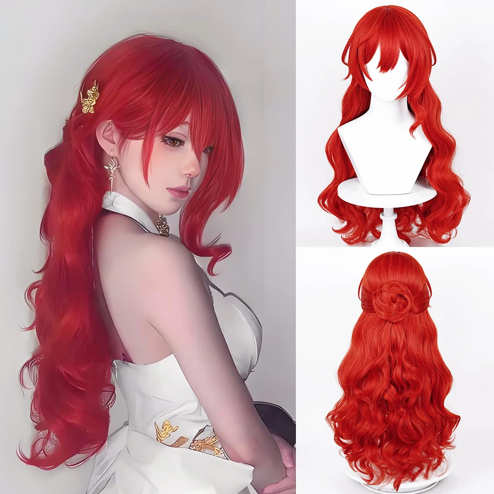 RANYU Game Honkai Star Rail Himeko Cosplay Wig with Bangs Long Red Synthetic Wavy Curly with Bun Hair Wig for Daily Party
RANYU Game Honkai Star Rail Himeko Cosplay Wig with Bangs Long Red Synthetic Wavy Curly with Bun Hair Wig for Daily Party