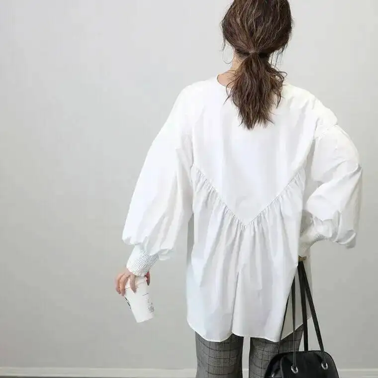 and Lotte Ins Japanese Korean Loose Casual Top Half Open Collar Long Sleeve Shirt
and Lotte Ins Japanese Korean Loose Casual Top Half Open Collar Long Sleeve Shirt