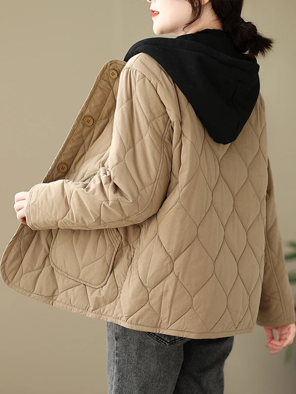 Осенне-зимняя ретро-куртка свободного кроя с длинными рукавами из легкого хлопка, женская модная куртка с эффектом омоложения, с капюшоном, из хлопка, короткая.
Осенне-зимняя ретро-куртка свободного кроя с длинными рукавами из легкого хлопка, женская модная куртка с эффектом омоложения, с капюшоном, из хлопка, короткая.