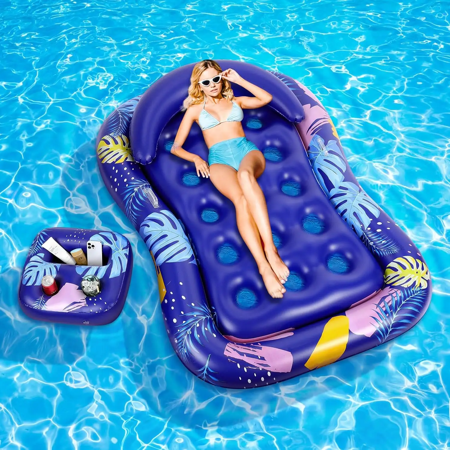 Inflatable Pool Floats Adult-Water Lounge with Detachable Headrest & Cup Holders Pool Lounger Float Raft Swimming Pool Floati
Inflatable Pool Floats Adult-Water Lounge with Detachable Headrest & Cup Holders Pool Lounger Float Raft Swimming Pool Floati