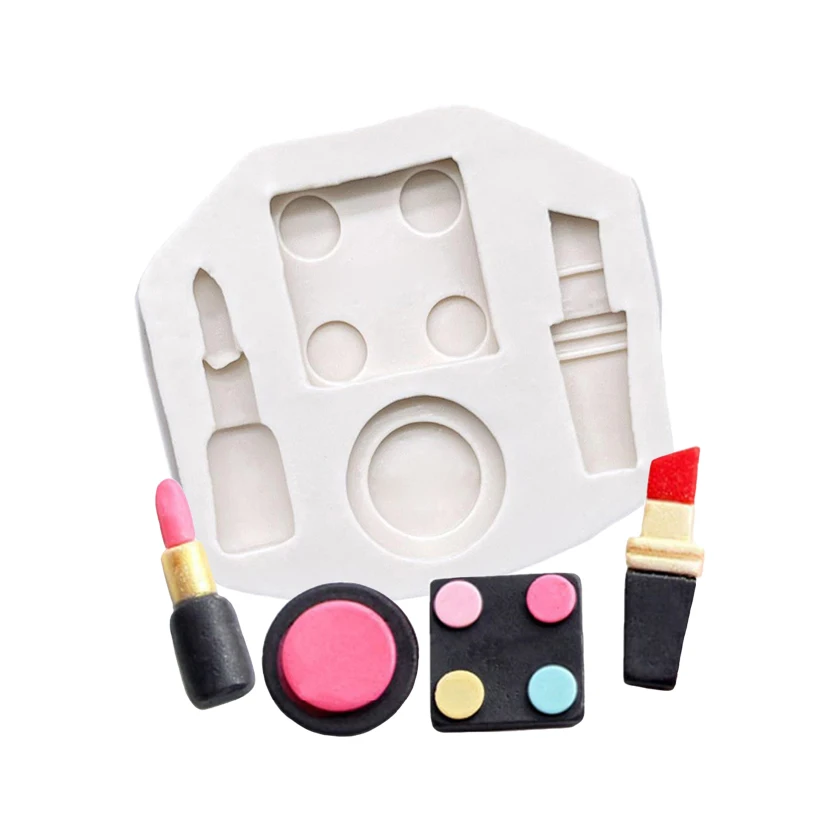 Powder Lipstick Cosmetics Silicone Mold Sugarcraft Chocolate Cupcake Baking Mold Fondant Cake Decorating Tools
Powder Lipstick Cosmetics Silicone Mold Sugarcraft Chocolate Cupcake Baking Mold Fondant Cake Decorating Tools