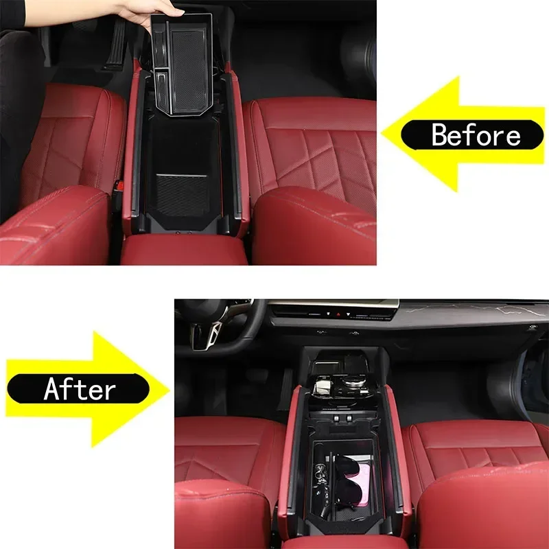 For BMW 5 Series 2024+ ABS black car styling car center console armrest box storage box sticker car interior accessories
For BMW 5 Series 2024+ ABS black car styling car center console armrest box storage box sticker car interior accessories
