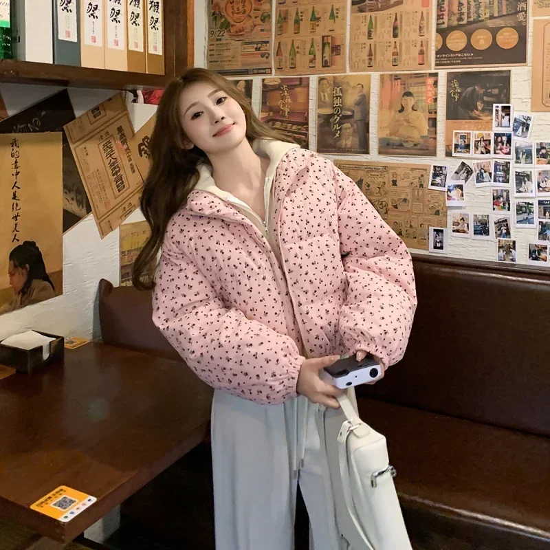 2024 Winter New Women Tops Parkas Korean Fashion Printed Stand Collar Long Sleeve Zipper Short Loose Parkas Coats Outwear
2024 Winter New Women Tops Parkas Korean Fashion Printed Stand Collar Long Sleeve Zipper Short Loose Parkas Coats Outwear