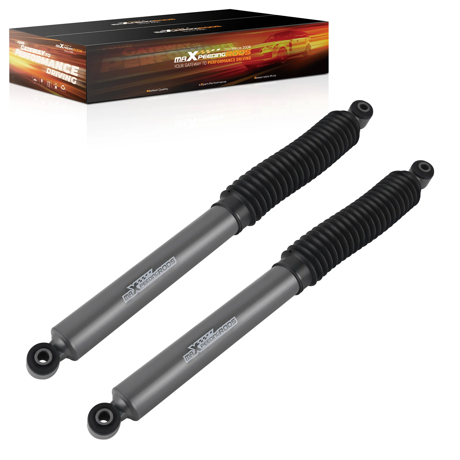 Factory Heavy Duty Twin-Tube Shocks for Dodge Ram 1500 4WD 2011-2018 Rear 0-3" Lifted Pair
Factory Heavy Duty Twin-Tube Shocks for Dodge Ram 1500 4WD 2011-2018 Rear 0-3" Lifted Pair