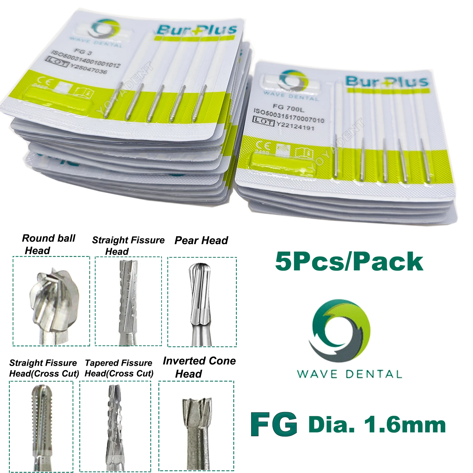 5Pcs/Pack WAVE FG Dental Burs Tungsten Burs Dentistry Strawberries Drill 1.6mm For High Speed handpiece Dentist Tools
5Pcs/Pack WAVE FG Dental Burs Tungsten Burs Dentistry Strawberries Drill 1.6mm For High Speed handpiece Dentist Tools
