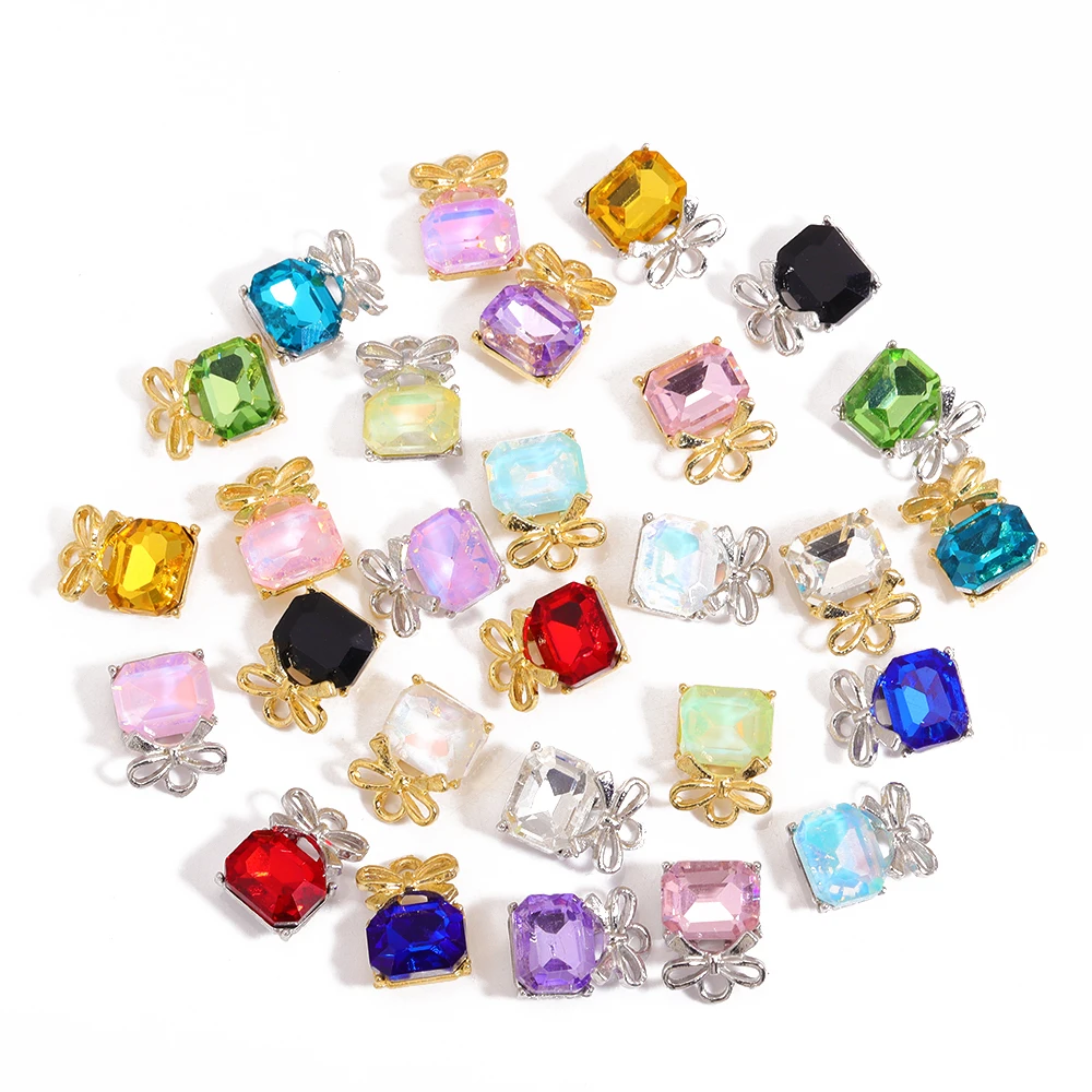 14*10MM Mixed 10Pcs Colorful Bow Perfume Bottle Crystal Pendant Charm For Women's Earrings Bracelet Jewelry Making Supplies
14*10MM Mixed 10Pcs Colorful Bow Perfume Bottle Crystal Pendant Charm For Women's Earrings Bracelet Jewelry Making Supplies
