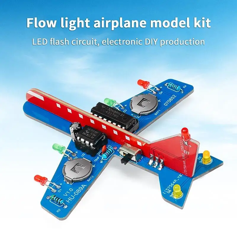 LED Flow Light Aircraft Model Kit-DIY Electronic Soldering&Programming Project,Educational Toy for Circuit Building&ScienceClass
LED Flow Light Aircraft Model Kit-DIY Electronic Soldering&Programming Project,Educational Toy for Circuit Building&ScienceClass