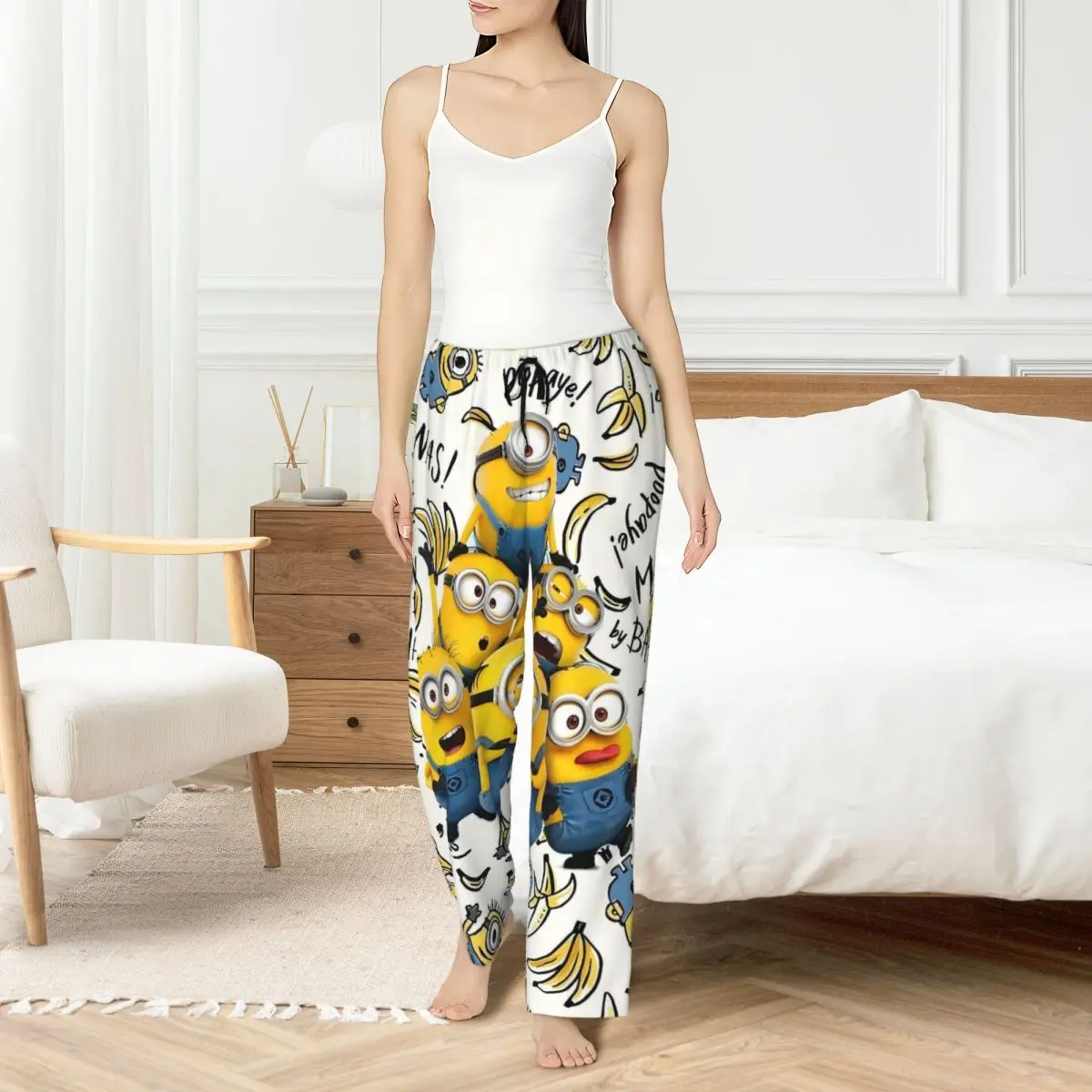 Custom Printed Women's M-Minions Pajama Pants Sleepwear Sleep Lounge Bottoms with Pockets
Custom Printed Women's M-Minions Pajama Pants Sleepwear Sleep Lounge Bottoms with Pockets