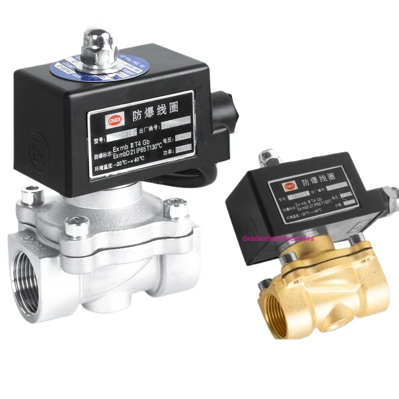 Explosion-proof Solenoid Valve, Normally Closed 304 Stainless Steel Direct-acting Type, Pipeline Switch Control 220v24v
Explosion-proof Solenoid Valve, Normally Closed 304 Stainless Steel Direct-acting Type, Pipeline Switch Control 220v24v