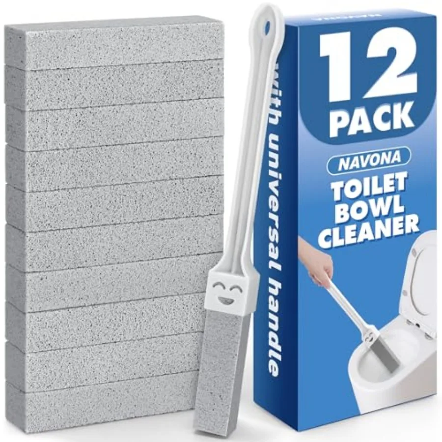 12 Pack Pumice Stone Toilet Bowl Cleaner with Extra Long Handle, Pumice Stone Scouring Stick for Toilets, Bathrooms, Kitchens,
12 Pack Pumice Stone Toilet Bowl Cleaner with Extra Long Handle, Pumice Stone Scouring Stick for Toilets, Bathrooms, Kitchens,