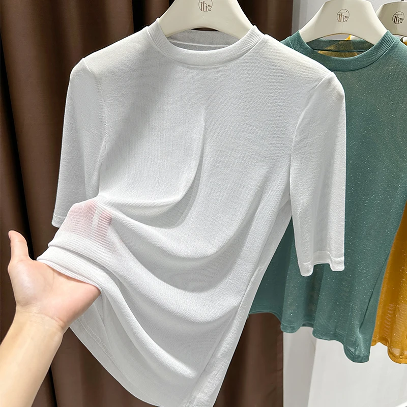 Super beautiful green high-grade mesh t-shirt female 2025 new suspender skirt with ice silk sunscreen thin top
Super beautiful green high-grade mesh t-shirt female 2025 new suspender skirt with ice silk sunscreen thin top