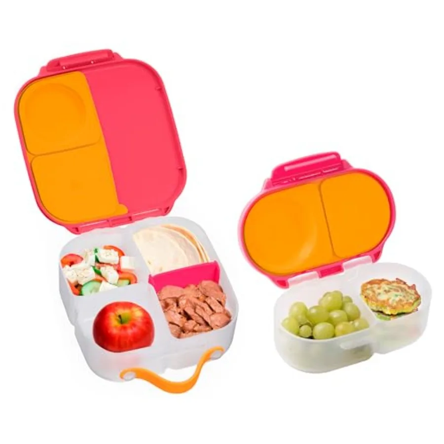 Mini Lunch + Snack Containers : 2-Pack Set Includes Lunch Box (4 1/4 Cup Capacity) and Snack Box (1 3/4 Cup Capacity). Easy Ope
Mini Lunch + Snack Containers : 2-Pack Set Includes Lunch Box (4 1/4 Cup Capacity) and Snack Box (1 3/4 Cup Capacity). Easy Ope