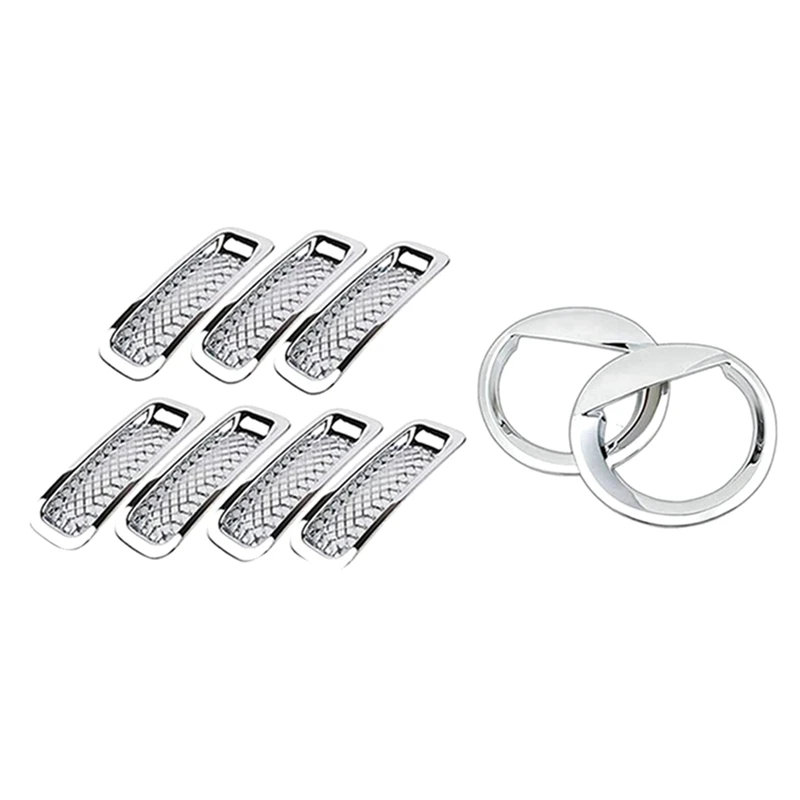 9Pcs Front Grille Mesh Trim+Head Light Cover Trim Bezels For Jeep Patriot 2011-2017
9Pcs Front Grille Mesh Trim+Head Light Cover Trim Bezels For Jeep Patriot 2011-2017