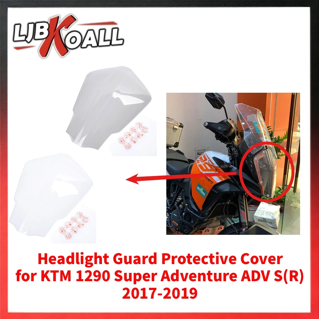 Motorcycle Headlight Guard Protective Cover Head Lamp Lens Protector for KTM 1290 Super Adventure ADV R S T 2017 2018 2019