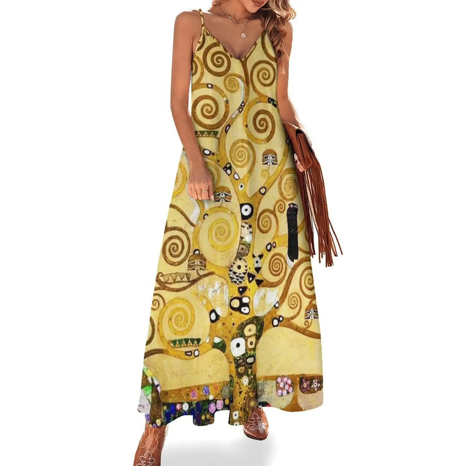 Gustav Klimt The Tree of Life, Stoclet Frieze Sleeveless Dress luxury dresses Elegant gown dresses for women 2025 Dress
Gustav Klimt The Tree of Life, Stoclet Frieze Sleeveless Dress luxury dresses Elegant gown dresses for women 2025 Dress
