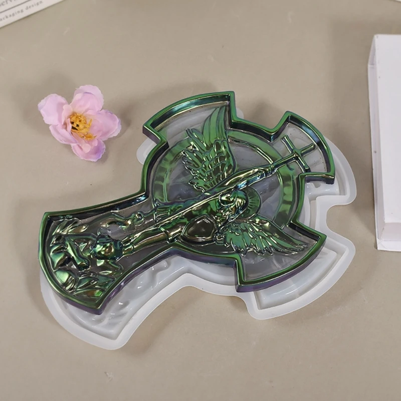 Jewelry Tray Silicone Mold Archangel St.Michael Epoxy Resin Casting Mold for DIY Storage Dish,Home-Decor Ornaments Mold
Jewelry Tray Silicone Mold Archangel St.Michael Epoxy Resin Casting Mold for DIY Storage Dish,Home-Decor Ornaments Mold