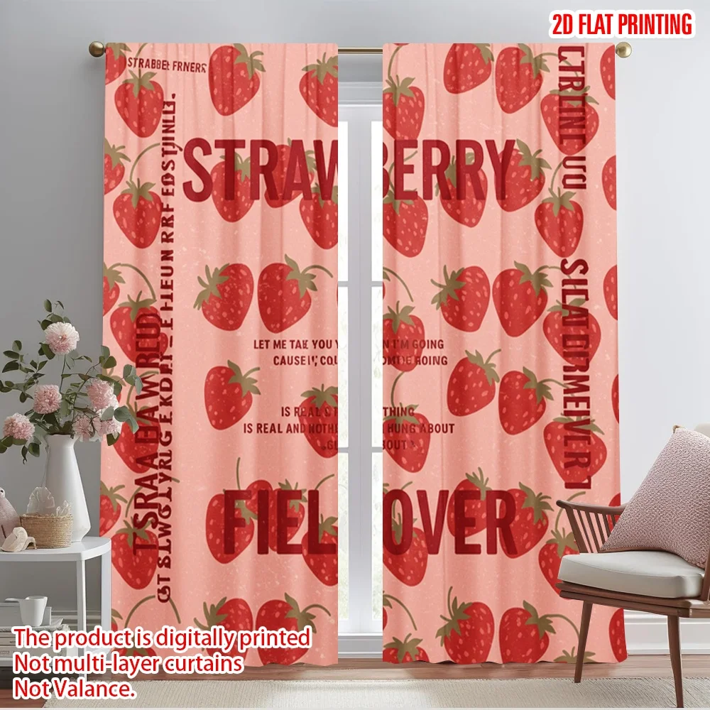 2pcs 2D flat printing Curtain Strawberry Fields Forever 100% Polyester Without Electricity Party Decorations Perfect for Holiday
2pcs 2D flat printing Curtain Strawberry Fields Forever 100% Polyester Without Electricity Party Decorations Perfect for Holiday