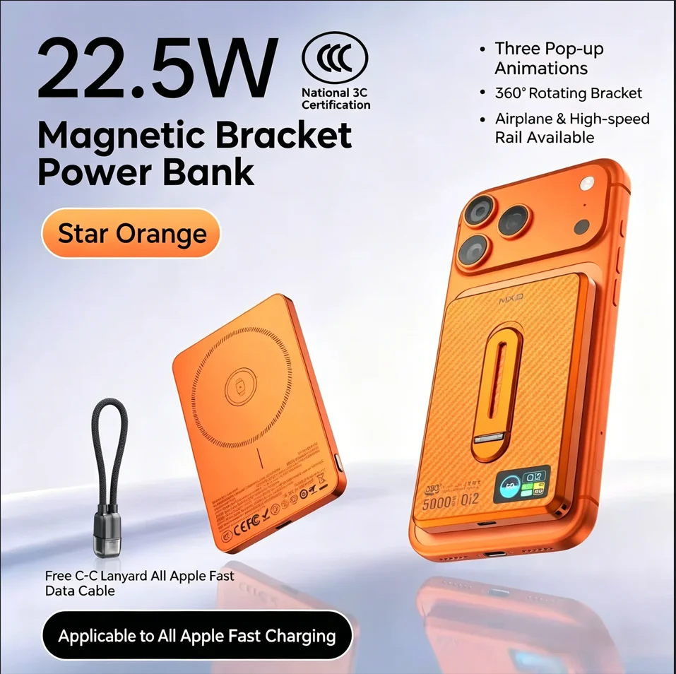 New 3-in-1 Magnetic Wireless 10000mAh Power Bank Portable External Battery With Stand Fast charge PowerBank For iPhone 17 iwatch
New 3-in-1 Magnetic Wireless 10000mAh Power Bank Portable External Battery With Stand Fast charge PowerBank For iPhone 17 iwatch