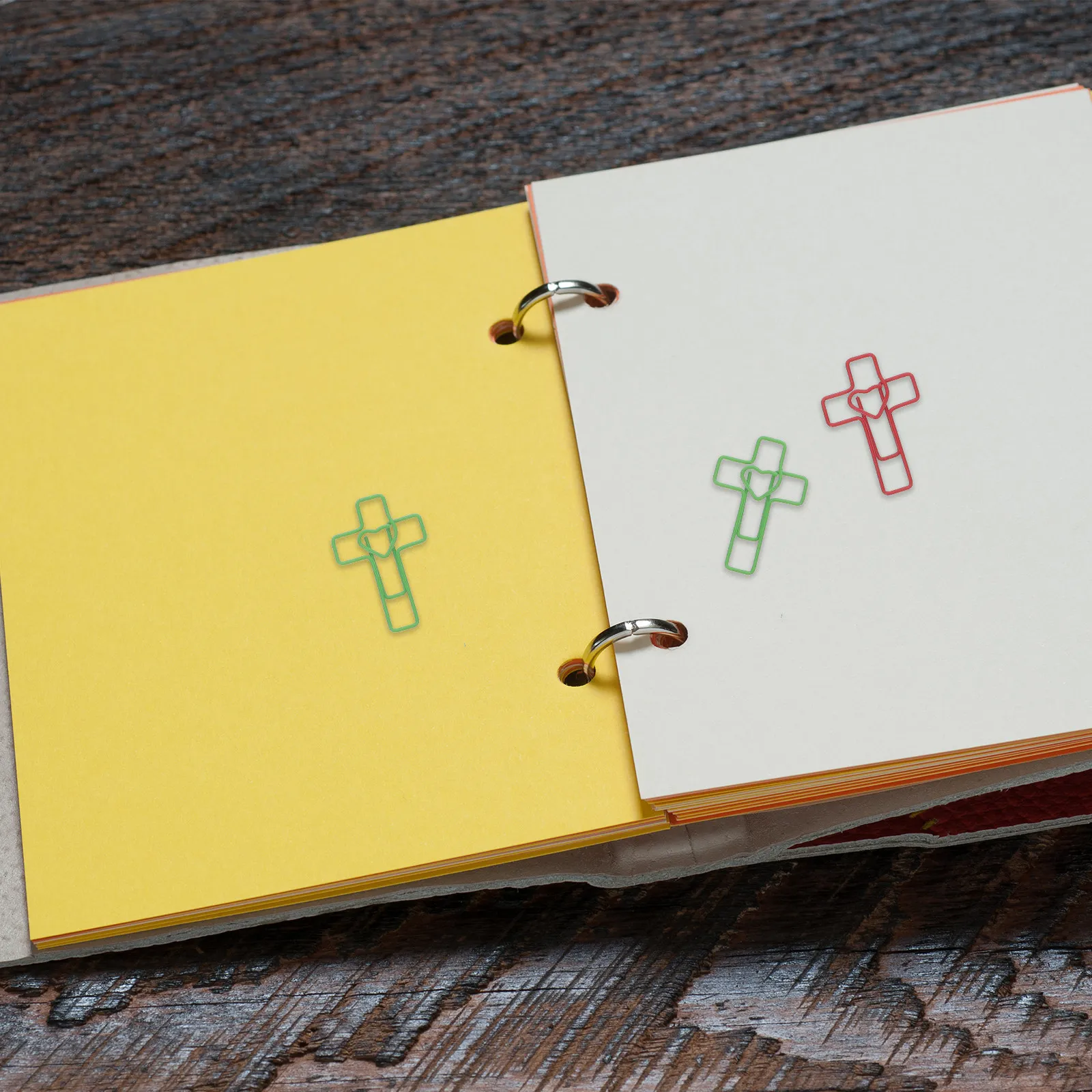 120Pcs Cross Shaped Paper Clips Heart Design Metal Bookmark Clips Bible Accessories for Women Christian Journaling Easter Party
120Pcs Cross Shaped Paper Clips Heart Design Metal Bookmark Clips Bible Accessories for Women Christian Journaling Easter Party