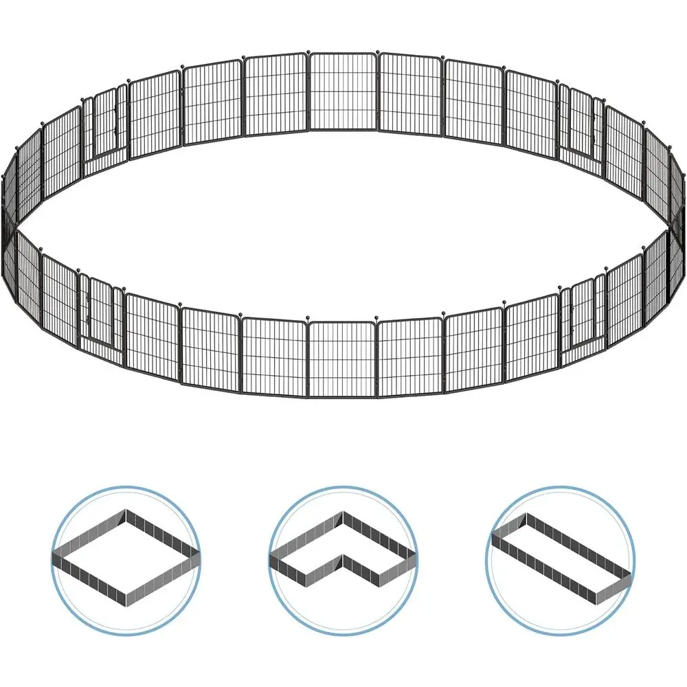 Portable Metal Pet Playpen with Gate - Adjustable Height & Panel Options for Dogs & Animals
Portable Metal Pet Playpen with Gate - Adjustable Height & Panel Options for Dogs & Animals
