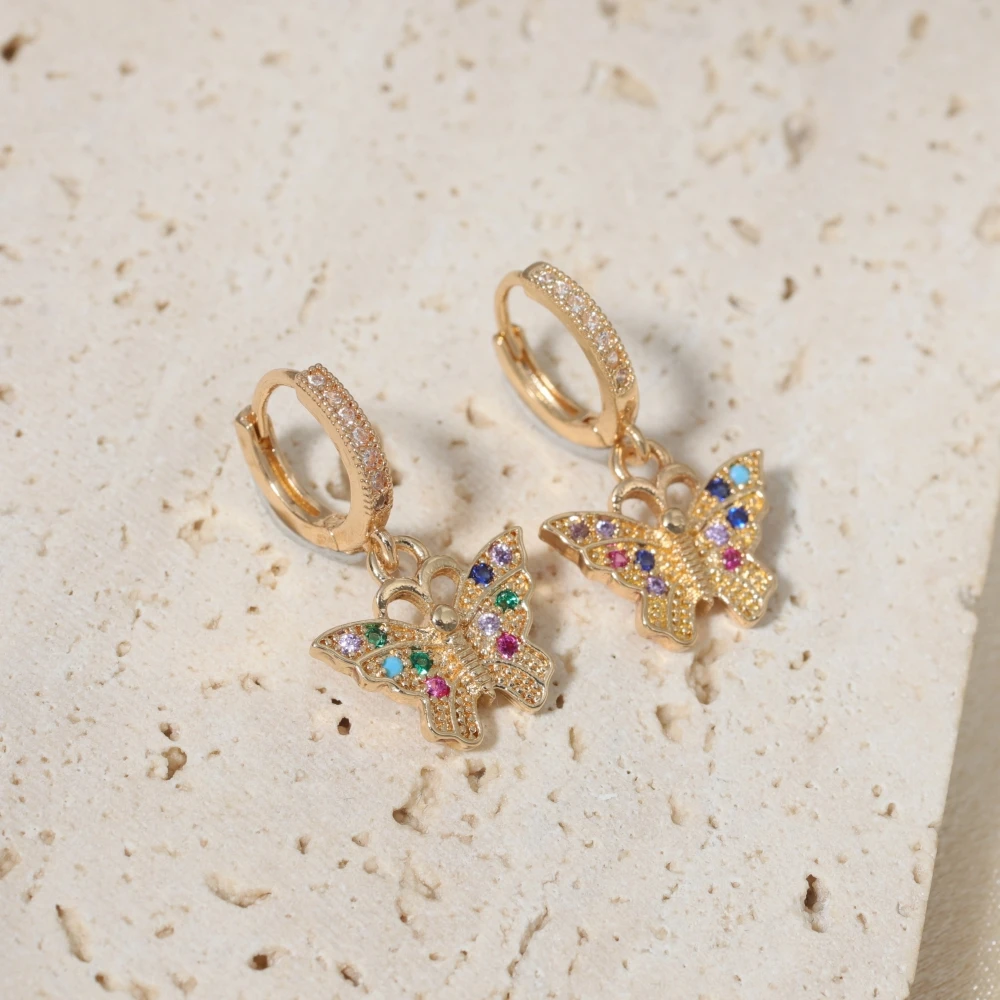 1 Pair Fashion Colorful Butterfly Dangle Earrings for Women Zirconia Earring Jewelry Wedding Party Accessories(Color Random)
1 Pair Fashion Colorful Butterfly Dangle Earrings for Women Zirconia Earring Jewelry Wedding Party Accessories(Color Random)