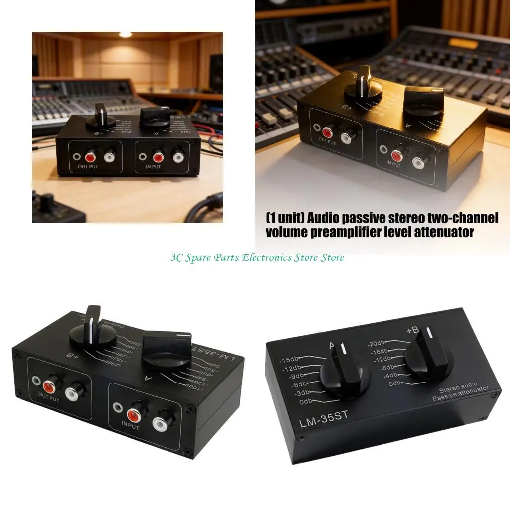 SZ Precisely Build Metal Stereo Attenuator With Channel A: 0dB to -15dB, Channel B: 0dB to -20dB Easy To Use For Recording
SZ Precisely Build Metal Stereo Attenuator With Channel A: 0dB to -15dB, Channel B: 0dB to -20dB Easy To Use For Recording