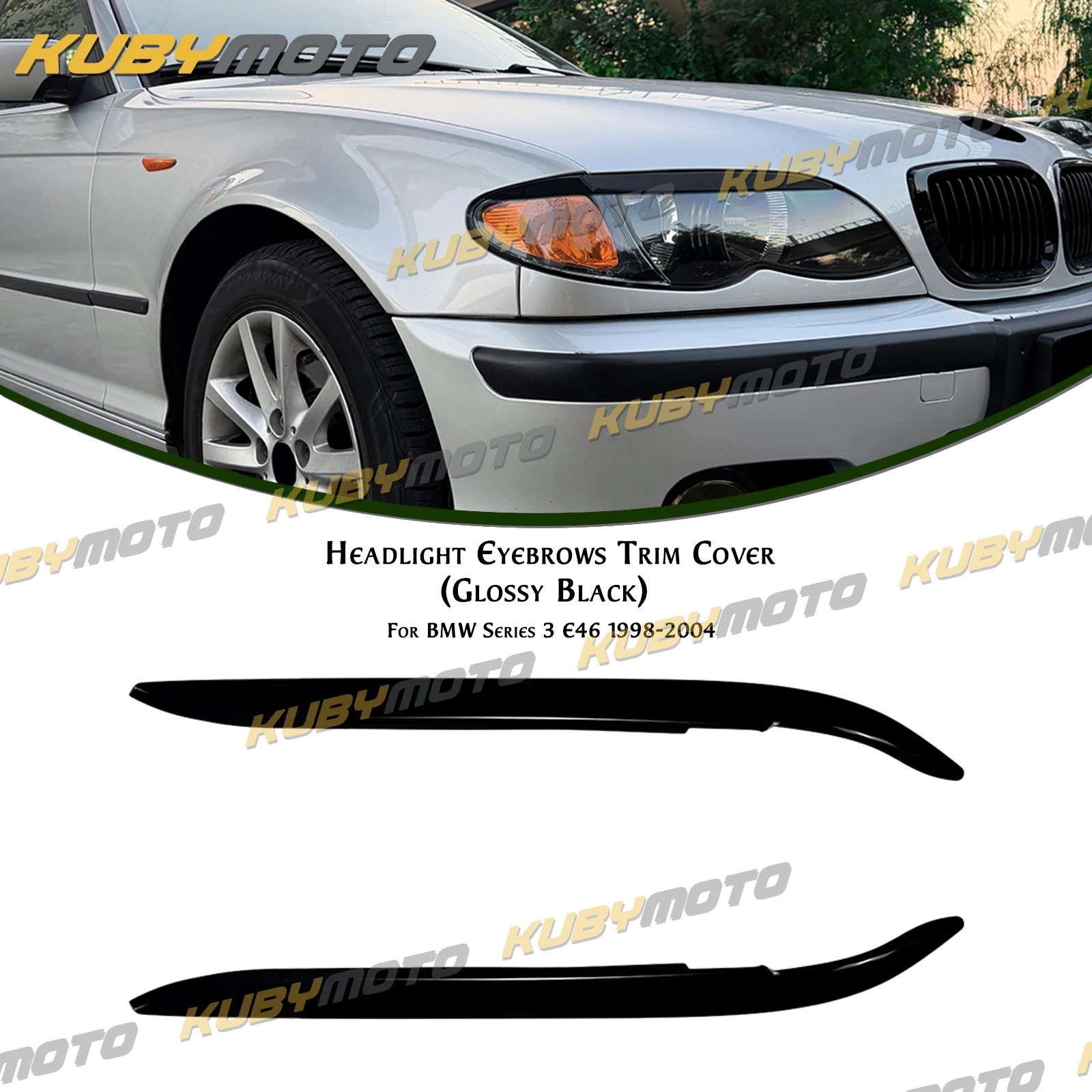 A Pair Headlight Eyebrow Trim Front Eyelid Cover For BMW 3 Series E46 1998-2004
A Pair Headlight Eyebrow Trim Front Eyelid Cover For BMW 3 Series E46 1998-2004