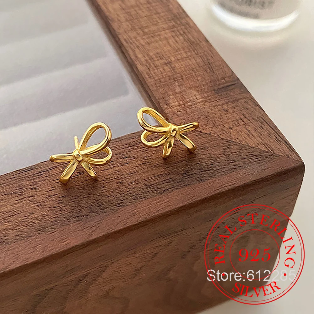 925 Sterling Silver Jewelry Cute Bowknot Stud Earrings for Women Girls Party Jewelry For Girls Friend Gift
925 Sterling Silver Jewelry Cute Bowknot Stud Earrings for Women Girls Party Jewelry For Girls Friend Gift