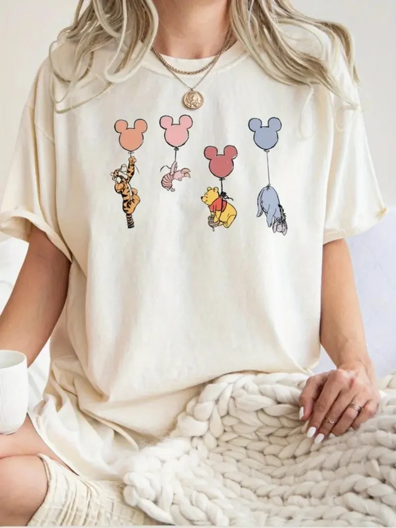 2025 Disney Pattern Printed Women's Casual Comfortable Unique Smiling Face Black Round Neck Short Sleeve T-shirt
2025 Disney Pattern Printed Women's Casual Comfortable Unique Smiling Face Black Round Neck Short Sleeve T-shirt