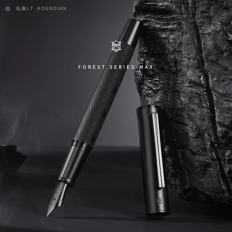 LT HONGDIAN 1860 Black Forest Fountain Pen High-End Business Students Retro Chinese Knot Titanium Black Writing Pen For Gift
LT HONGDIAN 1860 Black Forest Fountain Pen High-End Business Students Retro Chinese Knot Titanium Black Writing Pen For Gift