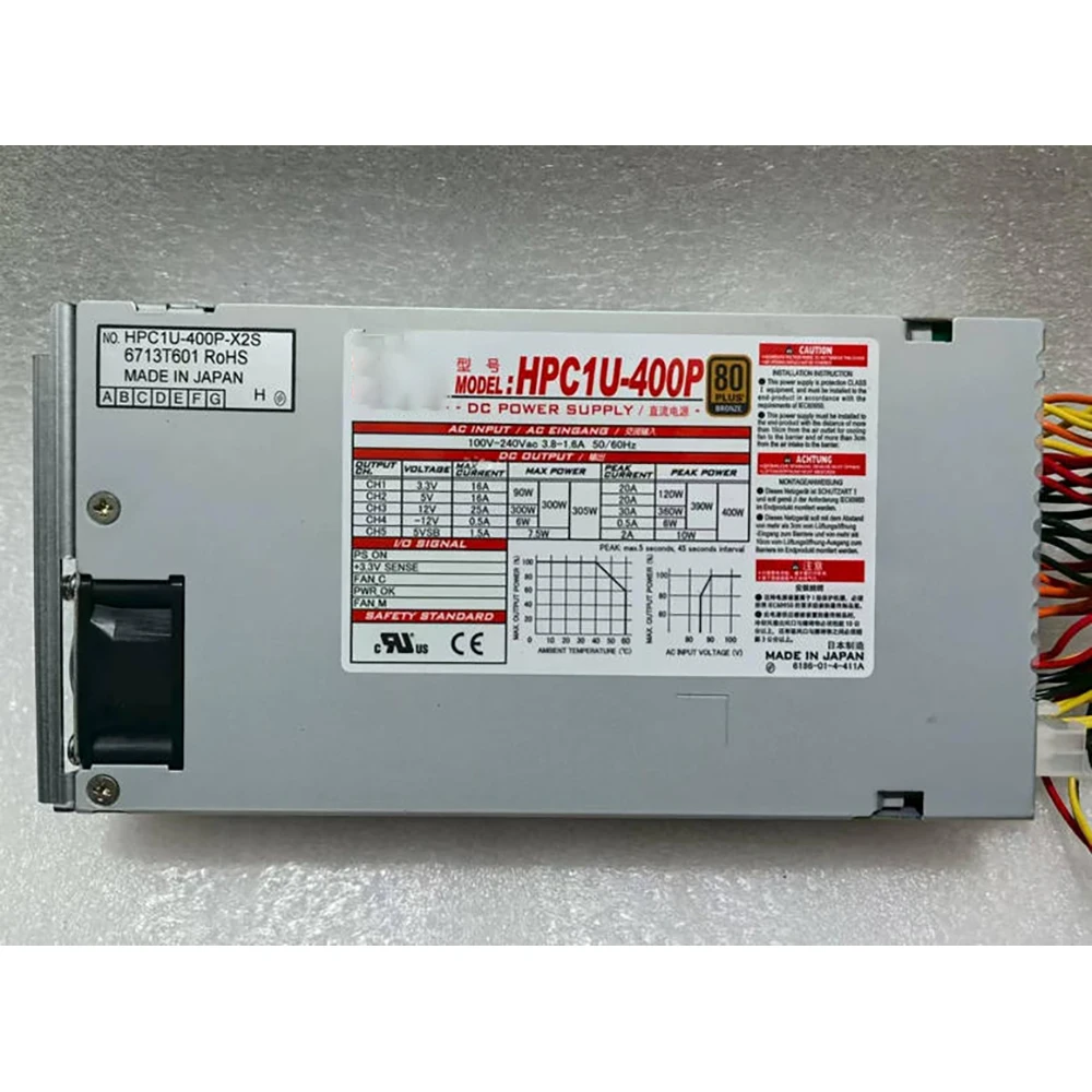HPC1U-400P HPC1U-400P-X2S 1U industrial control equipment machine power supply
HPC1U-400P HPC1U-400P-X2S 1U industrial control equipment machine power supply