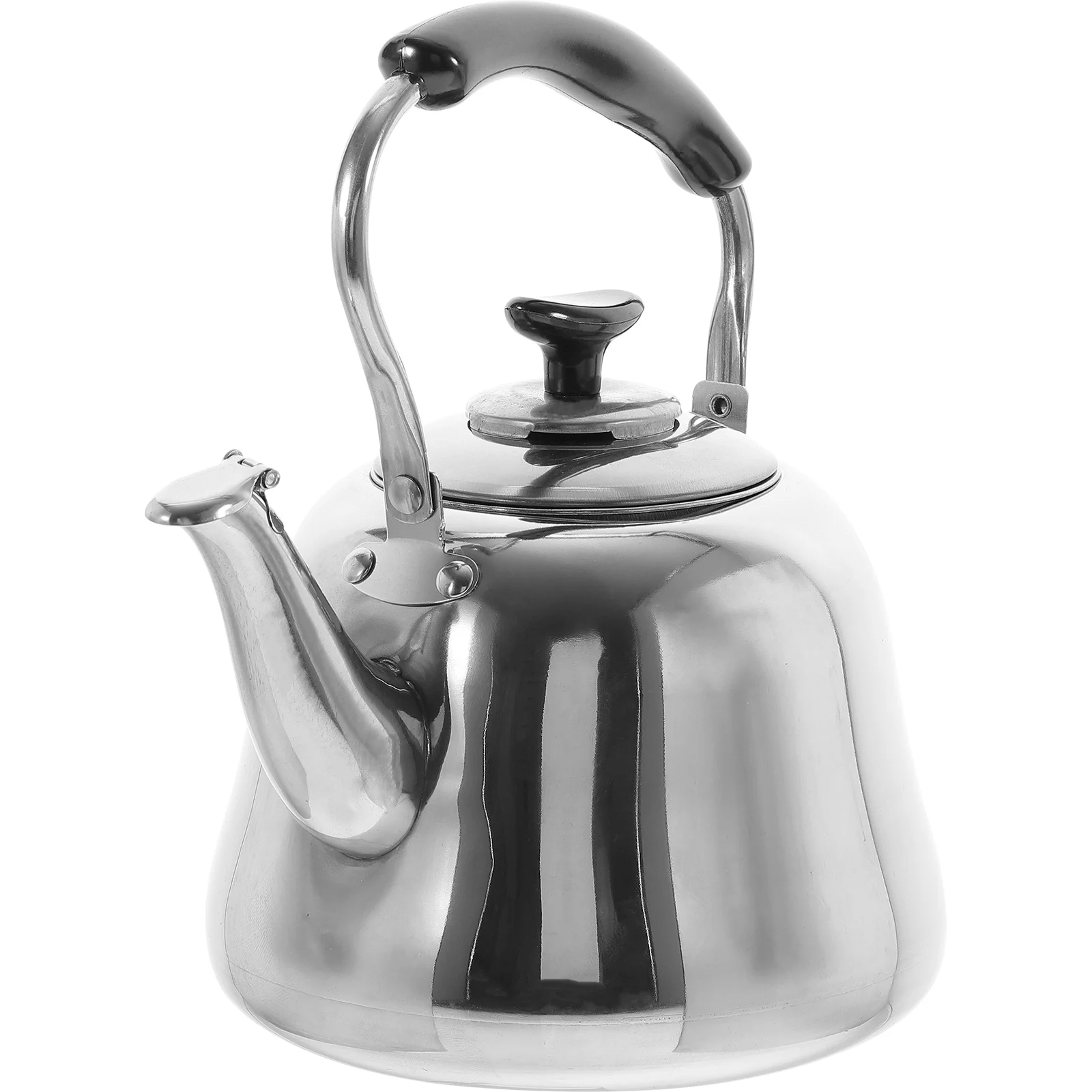 Whistling Stovetop Kettle Stainless Steel Ergonomic Handle Automatic Whistle Reminder Large Spout Water Boiler
Whistling Stovetop Kettle Stainless Steel Ergonomic Handle Automatic Whistle Reminder Large Spout Water Boiler