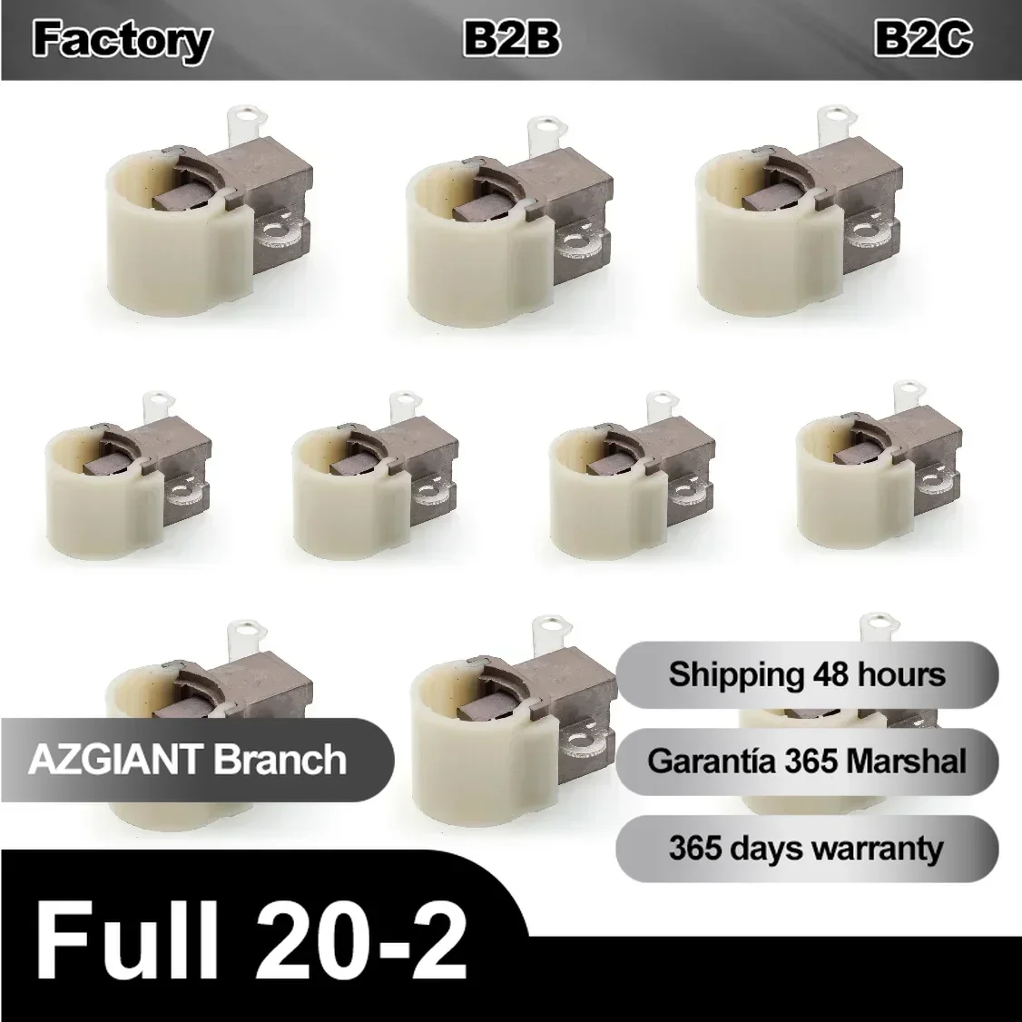 10pcs Car Parts Carbon Brushes Holder Starter Motor for Scion IQ 2012-2015, Toyota Tacoma 2005-2015, Toyota Yaris 2007-2015
10pcs Car Parts Carbon Brushes Holder Starter Motor for Scion IQ 2012-2015, Toyota Tacoma 2005-2015, Toyota Yaris 2007-2015
