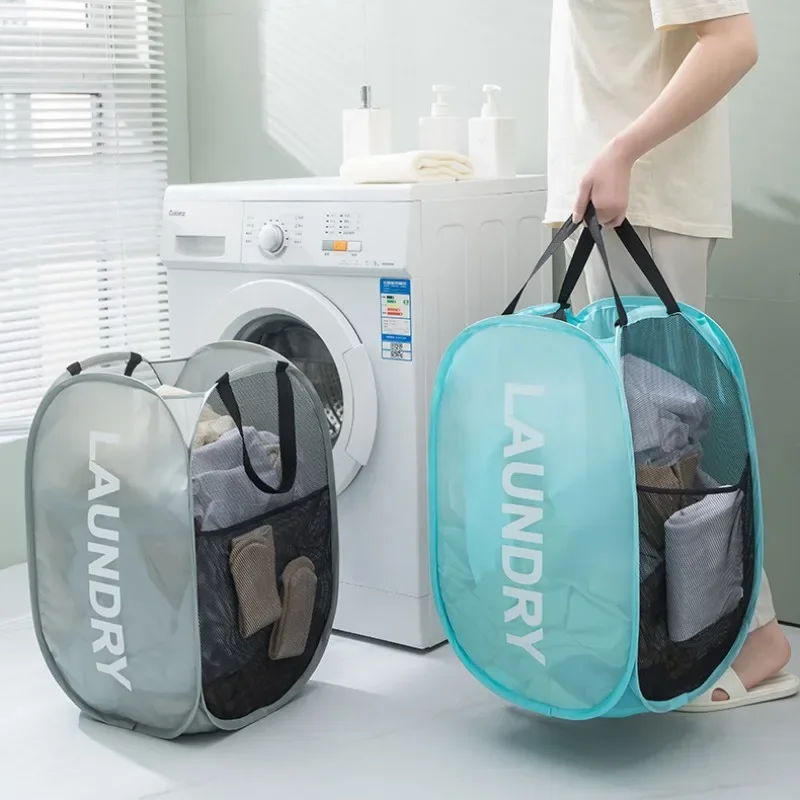 Laundry Basket Folding Large Capacity Dirty Laundry Basket Mesh Toy Organizers Washable Clothes Storage Bathroom Accessories
Laundry Basket Folding Large Capacity Dirty Laundry Basket Mesh Toy Organizers Washable Clothes Storage Bathroom Accessories