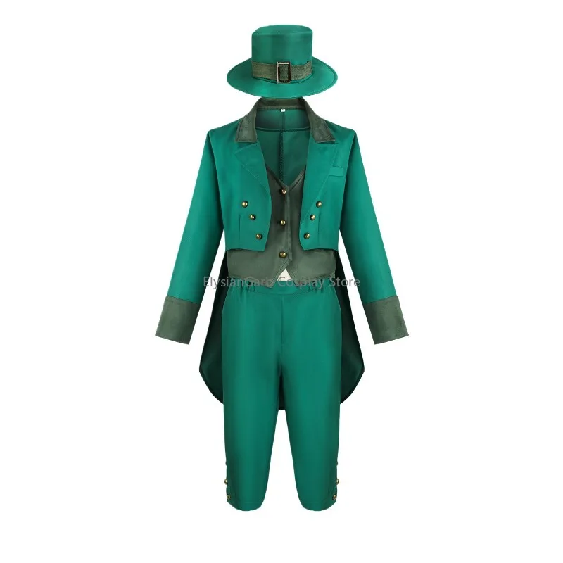 St. Patrick's Day Leprechaun Cosplay Costume Irish Tailcoat Uniform Celtic Performance Outifis with Hat Halloween Accessories
St. Patrick's Day Leprechaun Cosplay Costume Irish Tailcoat Uniform Celtic Performance Outifis with Hat Halloween Accessories
