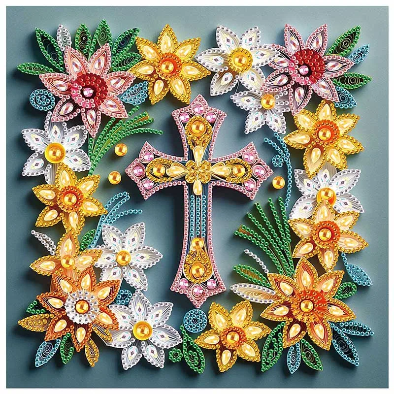 Special Shape Diamond Art Painting Kits for Adult and Beginners,Flower Cross Diamond Art Painting for Home Wall Decoration Gifts
Special Shape Diamond Art Painting Kits for Adult and Beginners,Flower Cross Diamond Art Painting for Home Wall Decoration Gifts
