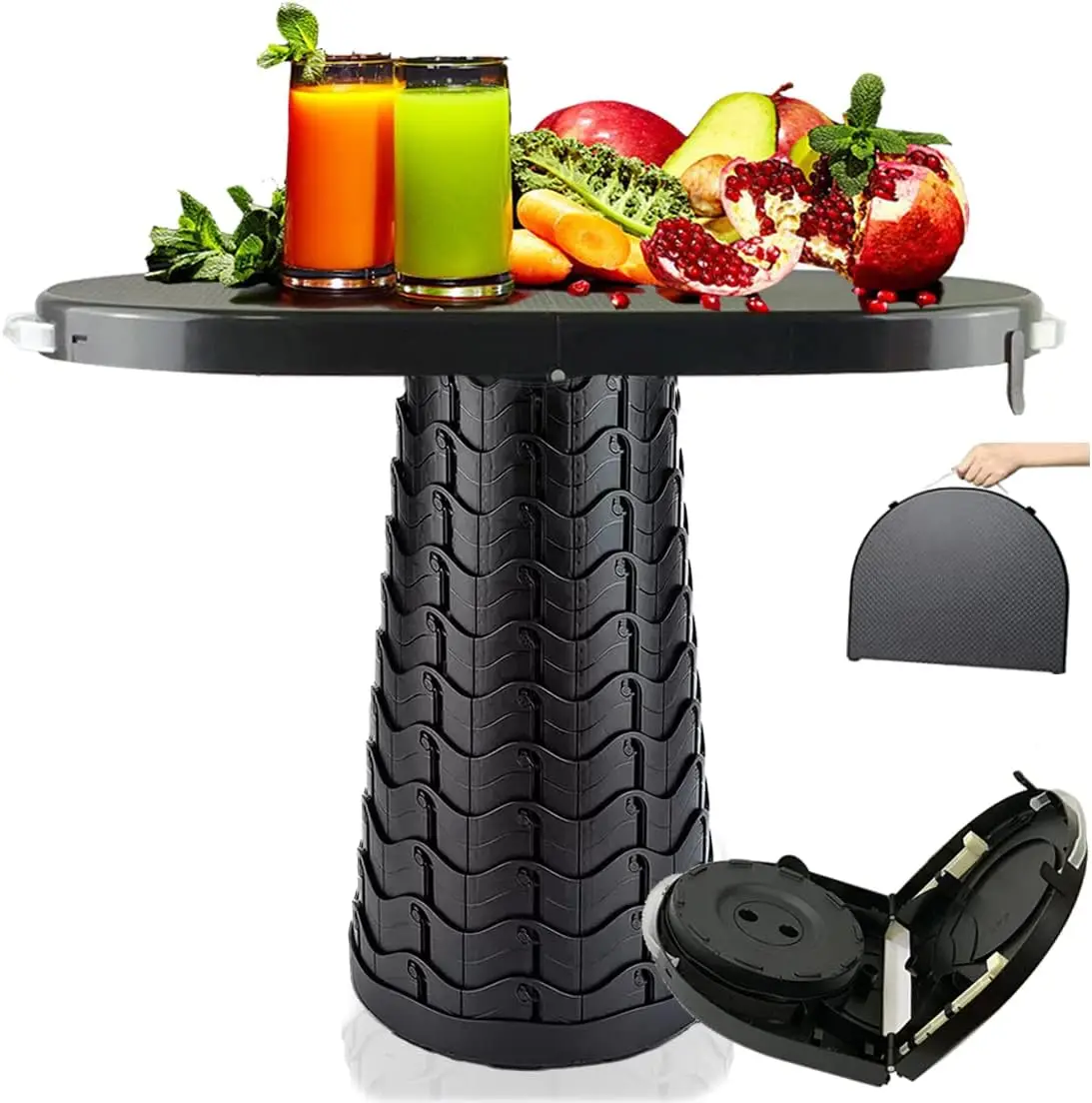 Portable Folding Table and Stool 2 in 1, Lightweight Collapsible Table for Camping Picnic Beach, Small Foldable Party Table with
Portable Folding Table and Stool 2 in 1, Lightweight Collapsible Table for Camping Picnic Beach, Small Foldable Party Table with