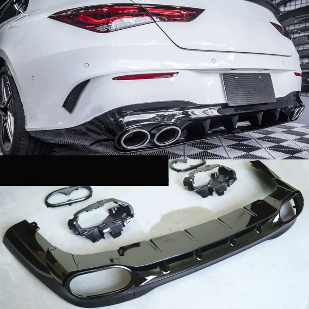 Rear Lip Quad Exhaust Tips Spoiler for Mercedes-Benz CLA45 CLA200 C118 Upgrade to CLA45s Style Rear diffuser Car Accessories
Rear Lip Quad Exhaust Tips Spoiler for Mercedes-Benz CLA45 CLA200 C118 Upgrade to CLA45s Style Rear diffuser Car Accessories