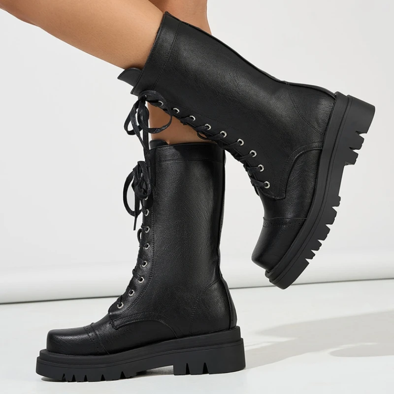 Женские ботильоны, новинка 2026, мотоциклетные ботинки на низком каблуке на платформе, модная повседневная обувь на шнуровке, роскошная водонепроницаемая обувь
Женские ботильоны, новинка 2026, мотоциклетные ботинки на низком каблуке на платформе, модная повседневная обувь на шнуровке, роскошная водонепроницаемая обувь