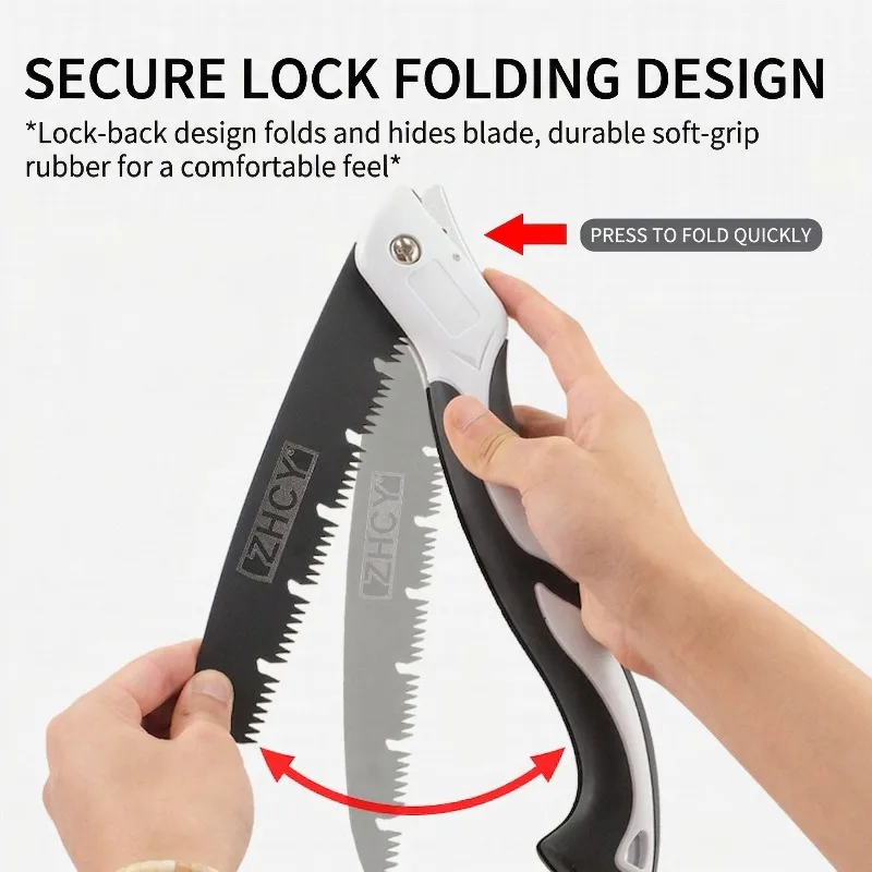 Folding Hand Saw Quick-Fold Portable Tool Pruning Saw for Tree Branches Woodworking Camping Gardening Home Improvement Tools
Folding Hand Saw Quick-Fold Portable Tool Pruning Saw for Tree Branches Woodworking Camping Gardening Home Improvement Tools