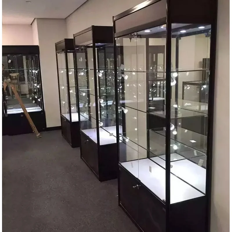 custom.Customized Full Aluminum Frame Glass Display Cabinet Retail Shop Vertical Showcase with LED Lights
custom.Customized Full Aluminum Frame Glass Display Cabinet Retail Shop Vertical Showcase with LED Lights