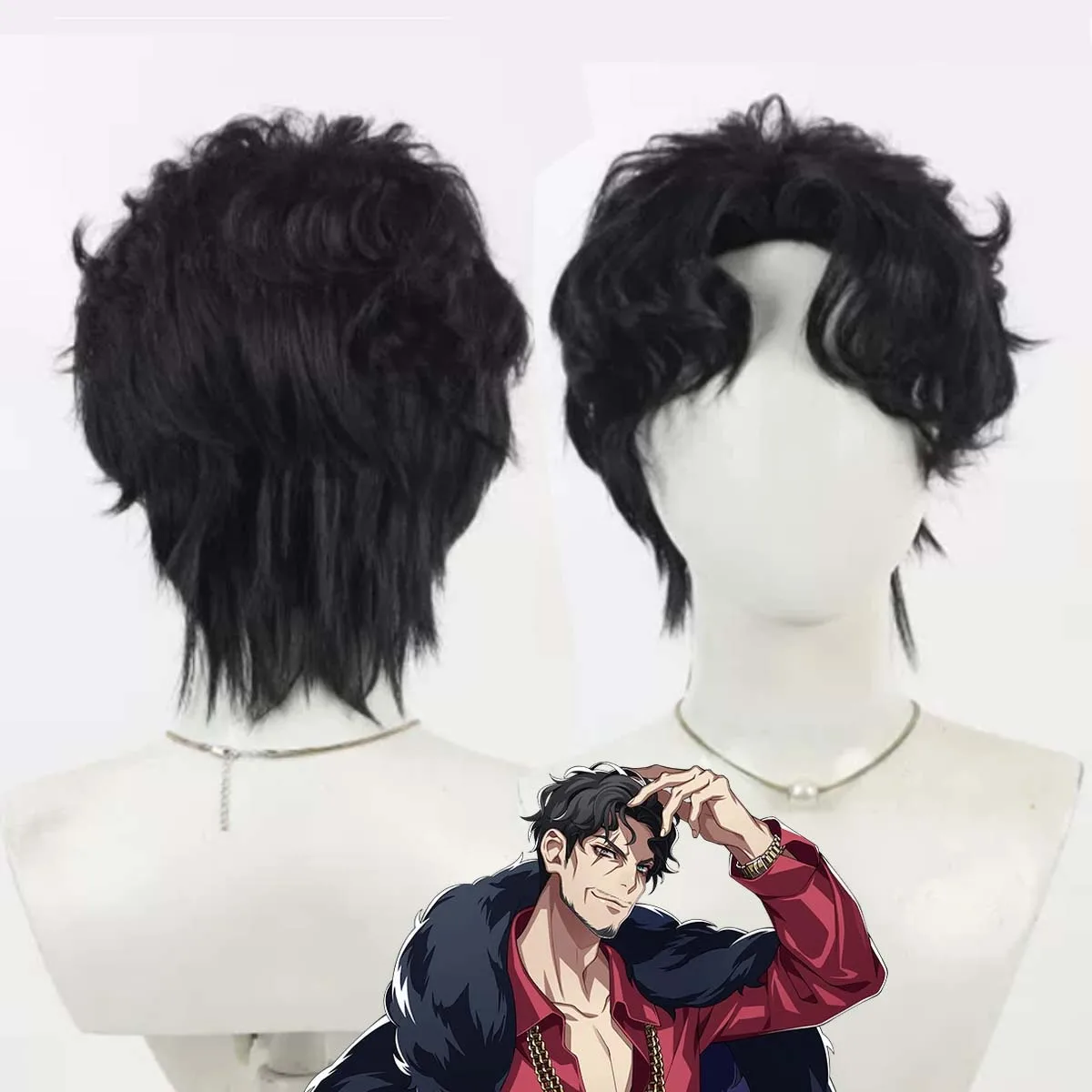 Men Anime Division Rap Battle Hypnosis Amayado Rei Cosplay Short Black Hair Wig
Men Anime Division Rap Battle Hypnosis Amayado Rei Cosplay Short Black Hair Wig