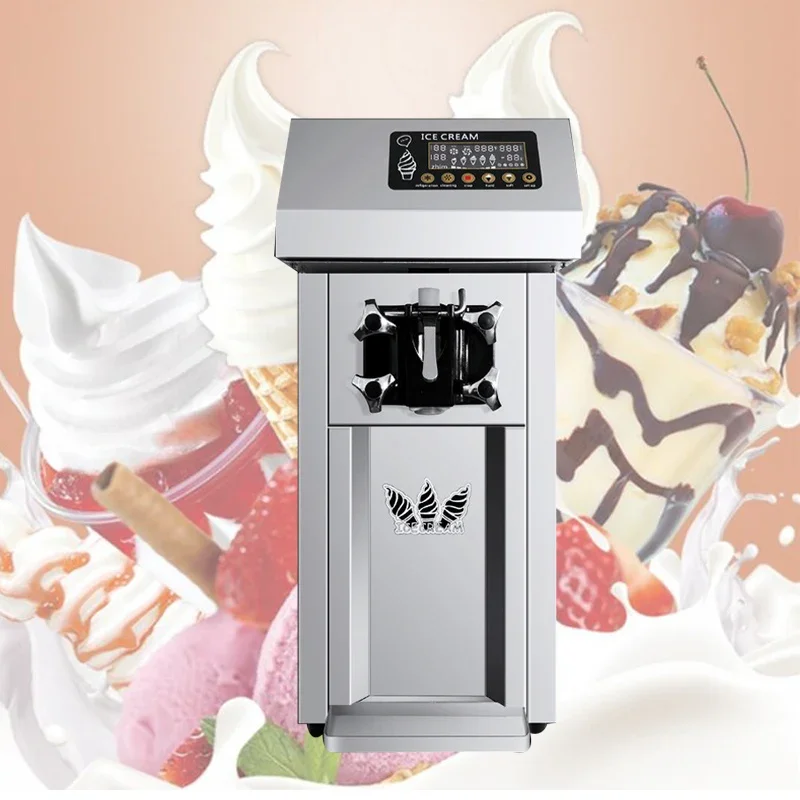 SS81 Desktop Mini Ice Cream Machine Commercial Single Head Ice Cream Machine With Pre-Cooling System
SS81 Desktop Mini Ice Cream Machine Commercial Single Head Ice Cream Machine With Pre-Cooling System