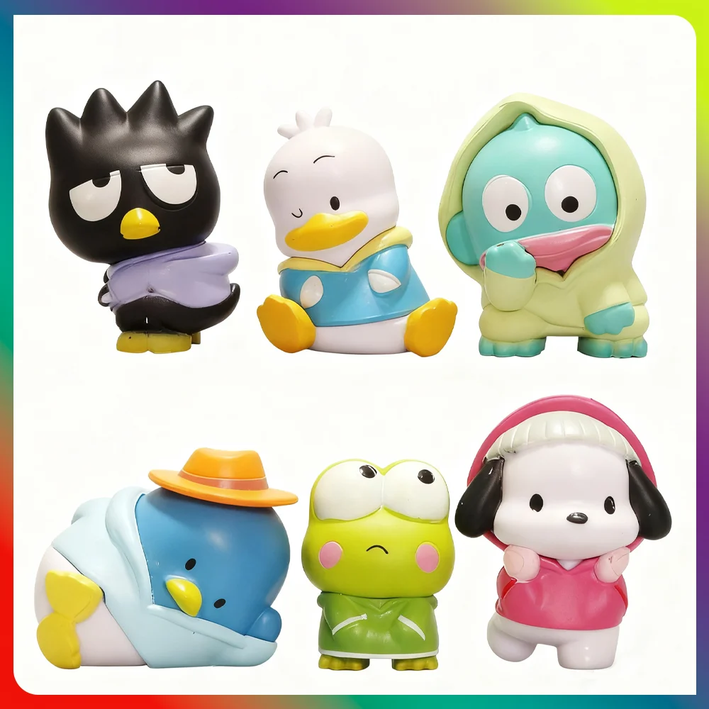 High quality 6pcs/set Sanrio Figure Anime Kawaii Pochacco Hangyodon Action Model Collection Gifts Toys For Children
High quality 6pcs/set Sanrio Figure Anime Kawaii Pochacco Hangyodon Action Model Collection Gifts Toys For Children